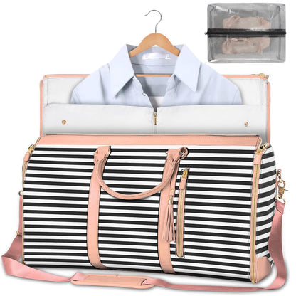 Women's Waterproof Large Capacity Handbag Folding Travel Duffle Bag Suit Bag