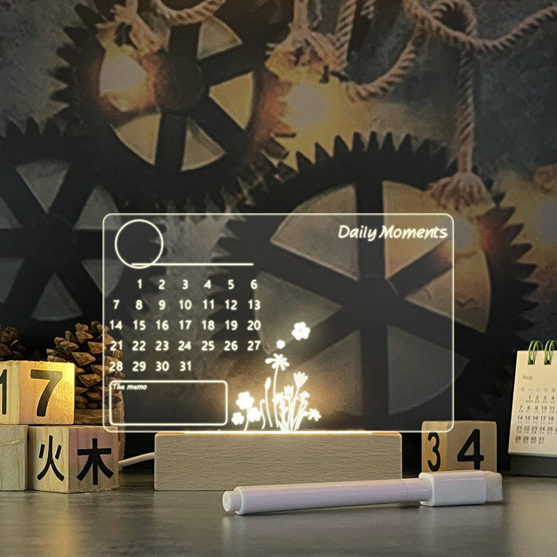 Creative Led Night Board Light USB Message Board Holiday Light With Pen Gift For Children Girlfriend Decoration Night Lamp