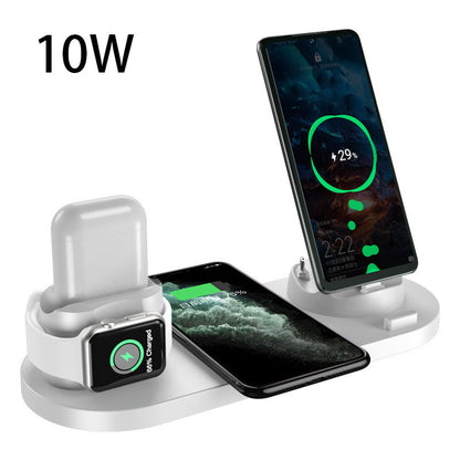 IPhone Wireless Fast Charger For Phone Fast Charging Pad For Phone Watch 6 In 1 Charging Dock Station