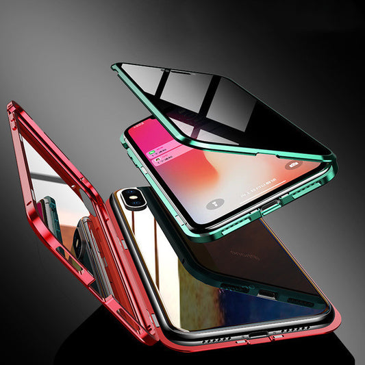 Anti-peep Phone Case Magnetic Protective Shell Magnetic Privacy Glass Case For Phone