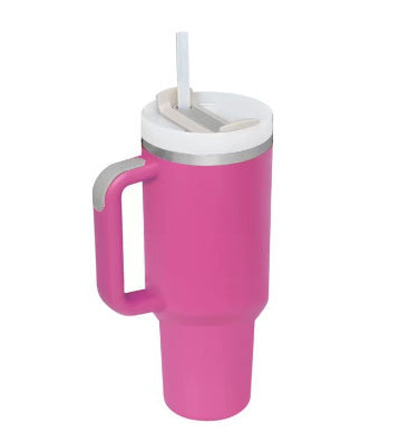 Stainless Steel Coffee Cup 1200ML Spill Proof Vacuum Tumbler With Lid Tapered Mug Gifts For Valentine Lover Suitable For Car Gym Office Travel