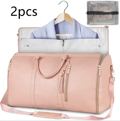 Women's Waterproof Large Capacity Handbag Folding Travel Duffle Bag Suit Bag