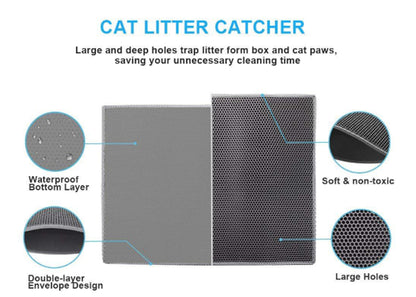 Honeycomb Cat Pad Waterproof Urine Proof Pad Pet Supplies Cat Litter Pad