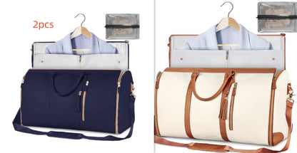 Women's Waterproof Large Capacity Handbag Folding Travel Duffle Bag Suit Bag