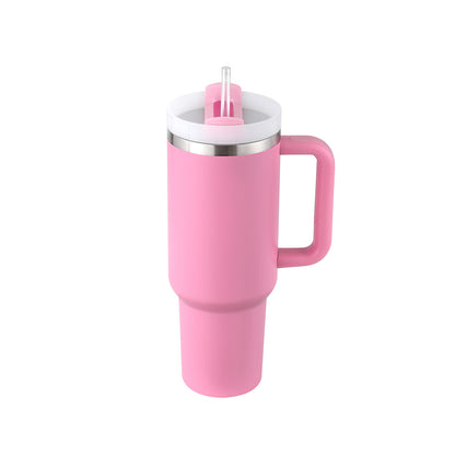 Stainless Steel Coffee Cup 1200ML Spill Proof Vacuum Tumbler With Lid Tapered Mug Gifts For Valentine Lover Suitable For Car Gym Office Travel