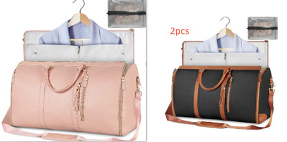 Women's Waterproof Large Capacity Handbag Folding Travel Duffle Bag Suit Bag