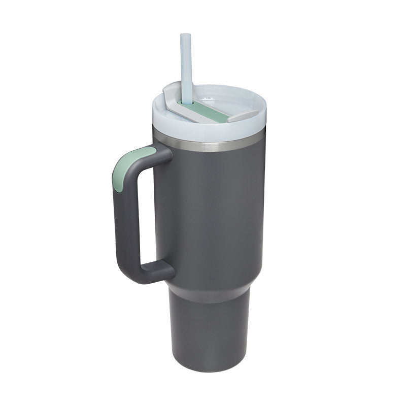 Stainless Steel Coffee Cup 1200ML Spill Proof Vacuum Tumbler With Lid Tapered Mug Gifts For Valentine Lover Suitable For Car Gym Office Travel