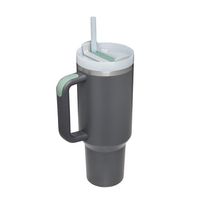 Stainless Steel Coffee Cup 1200ML Spill Proof Vacuum Tumbler With Lid Tapered Mug Gifts For Valentine Lover Suitable For Car Gym Office Travel