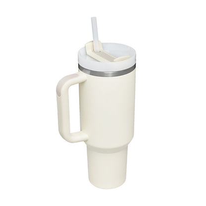 Stainless Steel Coffee Cup 1200ML Spill Proof Vacuum Tumbler With Lid Tapered Mug Gifts For Valentine Lover Suitable For Car Gym Office Travel