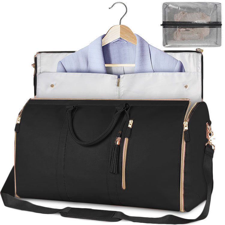 Women's Waterproof Large Capacity Handbag Folding Travel Duffle Bag Suit Bag