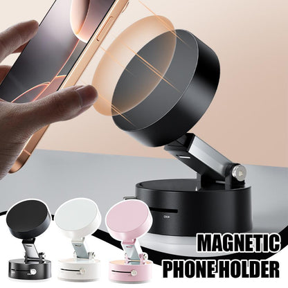 Car Phone Holder Foldable Magnetic Suction Cup With Suction Cup Hands-Free Navigation For Smart Phone
