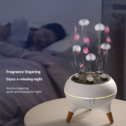 Intelligent Jellyfish Air Humidifier Ultrasonic Porous Atomization Timing Remote Control Humidifier Aroma Diffuser