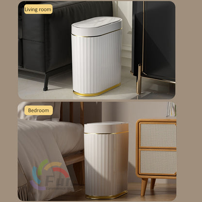 Automatic Smart Dustbin  Smart Trash Can With Lid For Bedroom And Living Room Kitchen Storage Box Trash Can Induction Small Car Box Smart Trash Bin