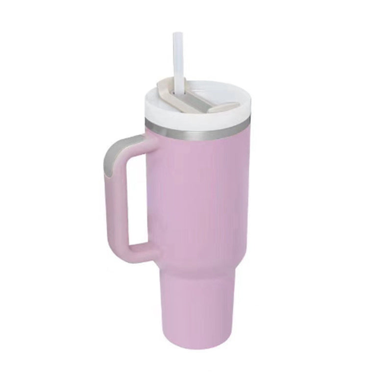 Stainless Steel Coffee Cup 1200ML Spill Proof Vacuum Tumbler With Lid Tapered Mug Gifts For Valentine Lover Suitable For Car Gym Office Travel