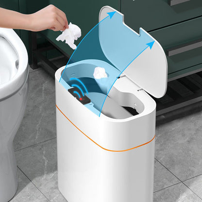 Automatic Smart Dustbin  Smart Trash Can With Lid For Bedroom And Living Room Kitchen Storage Box Trash Can Induction Small Car Box Smart Trash Bin