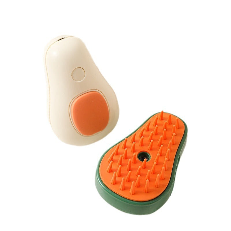 Cat Steamy Brush Cat Dog Grooming Comb Electric Self Cleaning Steam Cat Brush For Massage Avocado Shape Pet Spray Cat Grooming