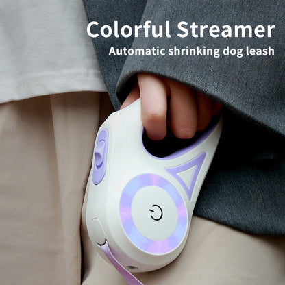 Retractable Leash And Dog Leash Dog Collar Spotlight Automatic Pet Dog Cat Traction Rope For Small Medium Dogs Pet Product