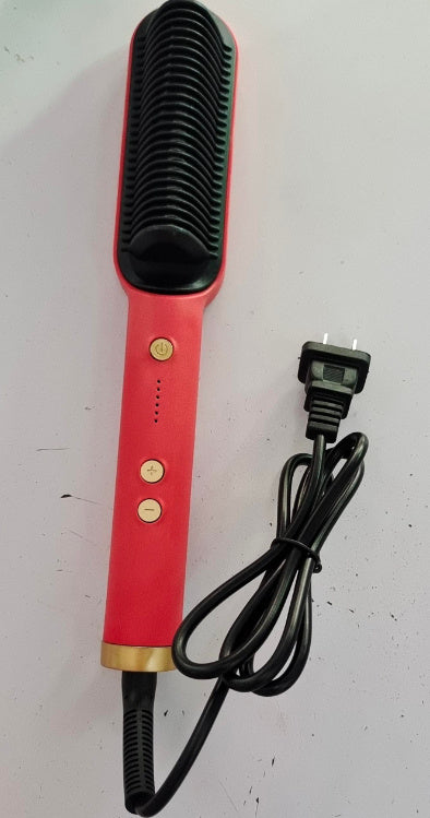 Hair Straightener Hot Comb Negative Ion Curling Tong Dual-purpose Electric Hair Brush New 2 In 1