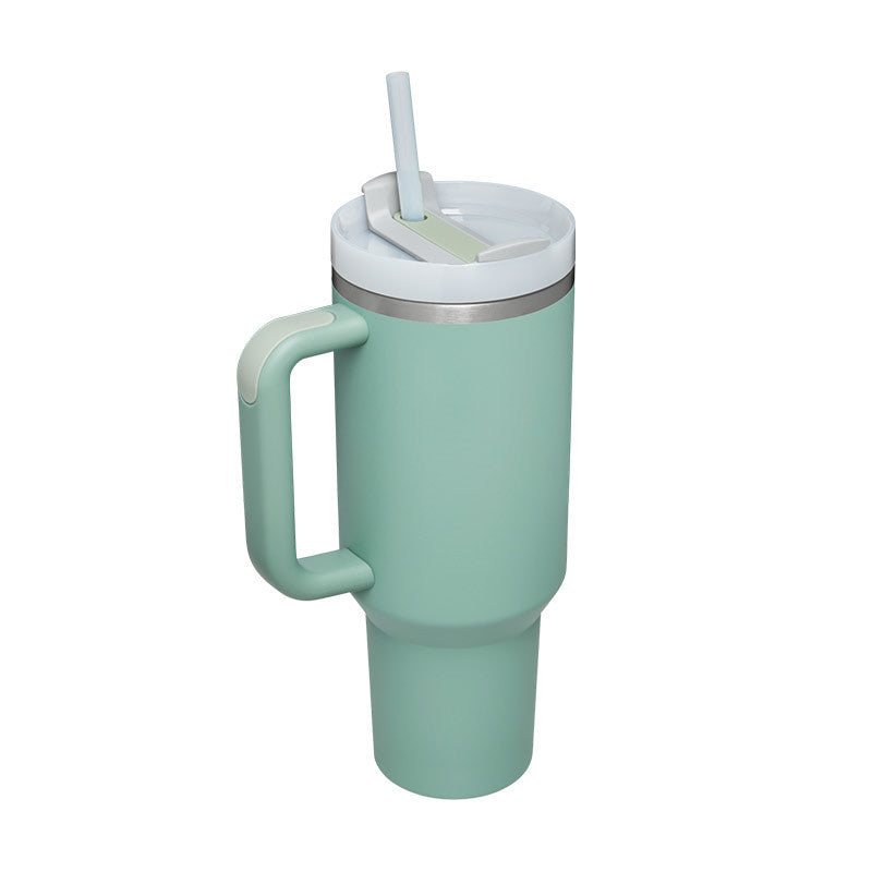 Stainless Steel Coffee Cup 1200ML Spill Proof Vacuum Tumbler With Lid Tapered Mug Gifts For Valentine Lover Suitable For Car Gym Office Travel