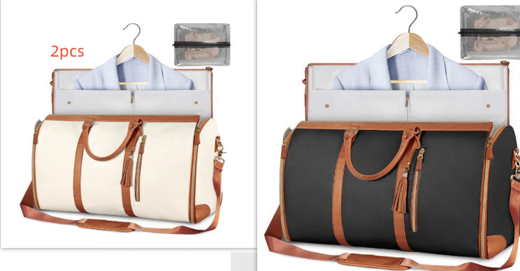 Women's Waterproof Large Capacity Handbag Folding Travel Duffle Bag Suit Bag