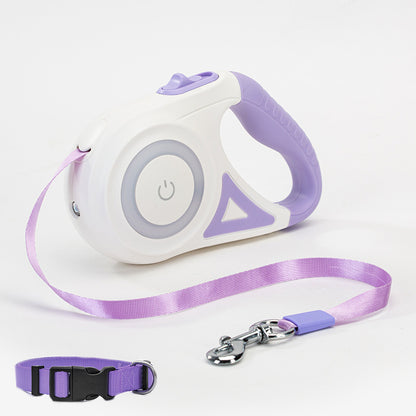 Retractable Leash And Dog Leash Dog Collar Spotlight Automatic Pet Dog Cat Traction Rope For Small Medium Dogs Pet Product
