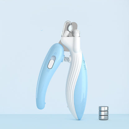 Dog Nail Clippers Cat Nail Clippers LED Electric Nail Grinder Pet Supplies LED Light Pet Nail Clippers