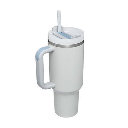 Stainless Steel Coffee Cup 1200ML Spill Proof Vacuum Tumbler With Lid Tapered Mug Gifts For Valentine Lover Suitable For Car Gym Office Travel