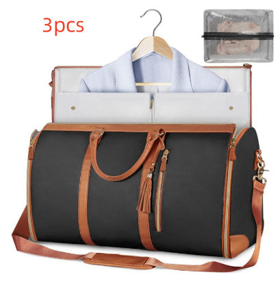 Women's Waterproof Large Capacity Handbag Folding Travel Duffle Bag Suit Bag