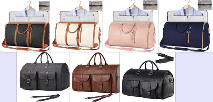 Women's Waterproof Large Capacity Handbag Folding Travel Duffle Bag Suit Bag