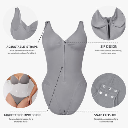 Women's Underwear Bodysuit Corset Body Shaper Waist Shaper Shapewear Woman Post-Surgical Slimming Zip Jumpsuit