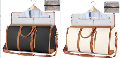 Women's Waterproof Large Capacity Handbag Folding Travel Duffle Bag Suit Bag