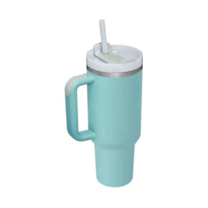 Stainless Steel Coffee Cup 1200ML Spill Proof Vacuum Tumbler With Lid Tapered Mug Gifts For Valentine Lover Suitable For Car Gym Office Travel