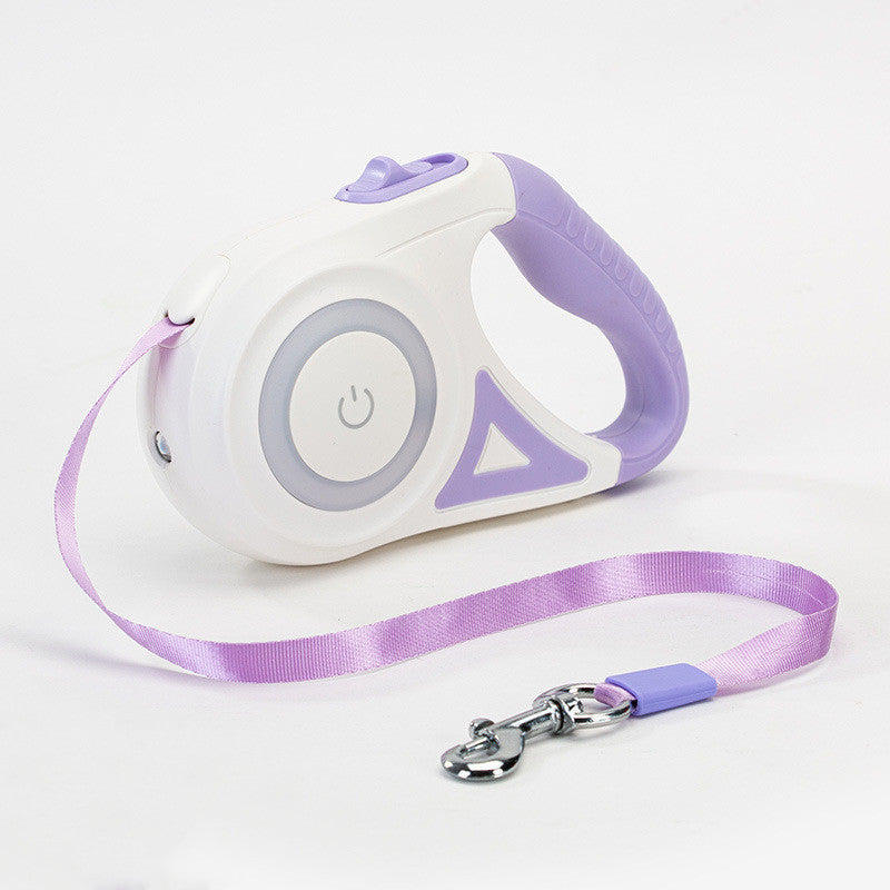 Retractable Leash And Dog Leash Dog Collar Spotlight Automatic Pet Dog Cat Traction Rope For Small Medium Dogs Pet Product