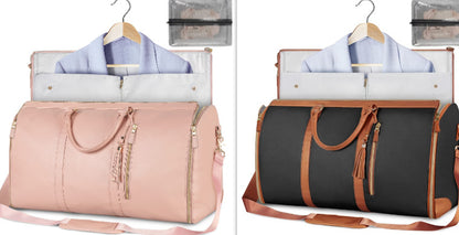 Women's Waterproof Large Capacity Handbag Folding Travel Duffle Bag Suit Bag