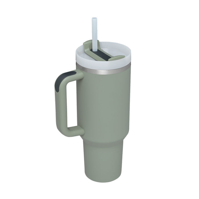 Stainless Steel Coffee Cup 1200ML Spill Proof Vacuum Tumbler With Lid Tapered Mug Gifts For Valentine Lover Suitable For Car Gym Office Travel