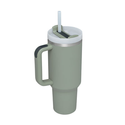 Stainless Steel Coffee Cup 1200ML Spill Proof Vacuum Tumbler With Lid Tapered Mug Gifts For Valentine Lover Suitable For Car Gym Office Travel