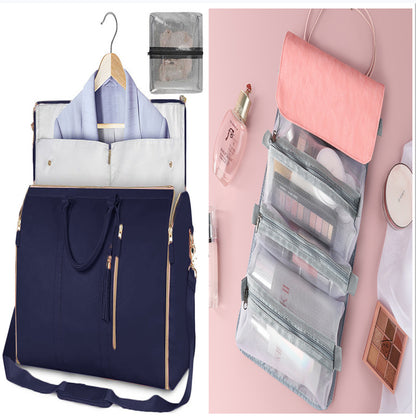 Women's Waterproof Large Capacity Handbag Folding Travel Duffle Bag Suit Bag
