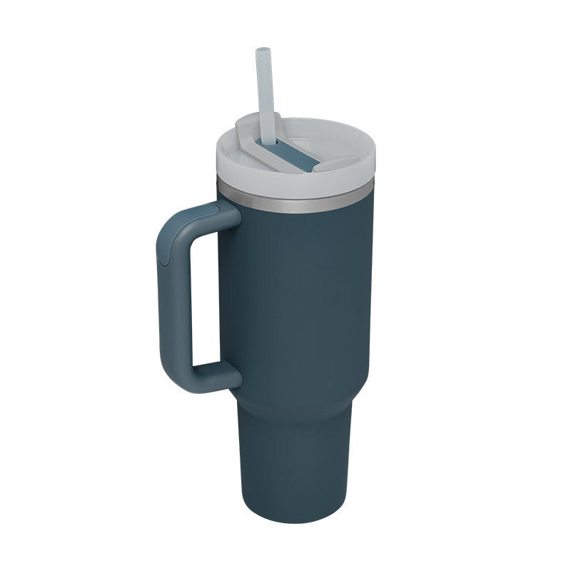 Stainless Steel Coffee Cup 1200ML Spill Proof Vacuum Tumbler With Lid Tapered Mug Gifts For Valentine Lover Suitable For Car Gym Office Travel