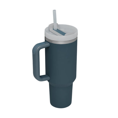 Stainless Steel Coffee Cup 1200ML Spill Proof Vacuum Tumbler With Lid Tapered Mug Gifts For Valentine Lover Suitable For Car Gym Office Travel