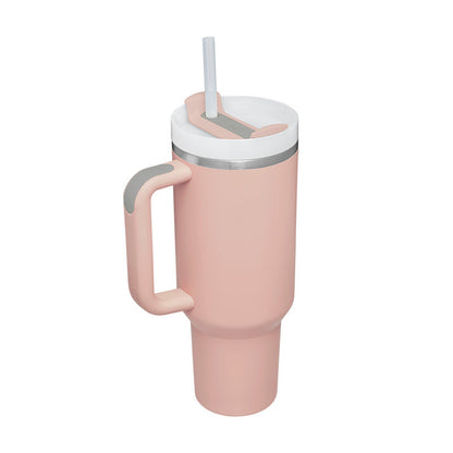 Stainless Steel Coffee Cup 1200ML Spill Proof Vacuum Tumbler With Lid Tapered Mug Gifts For Valentine Lover Suitable For Car Gym Office Travel