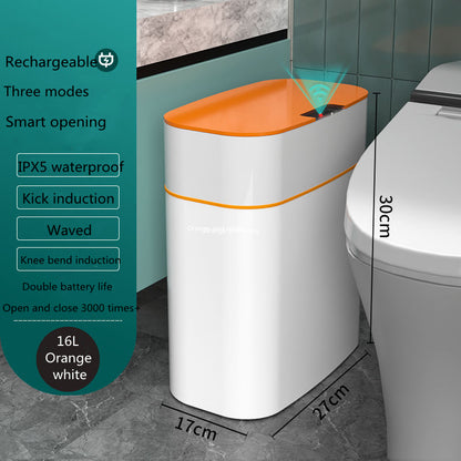 Automatic Smart Dustbin  Smart Trash Can With Lid For Bedroom And Living Room Kitchen Storage Box Trash Can Induction Small Car Box Smart Trash Bin